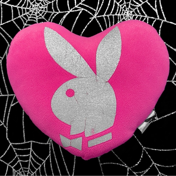 Playboy Glitter Monogram Heart Pillow 💞 - Picture 1 of 2